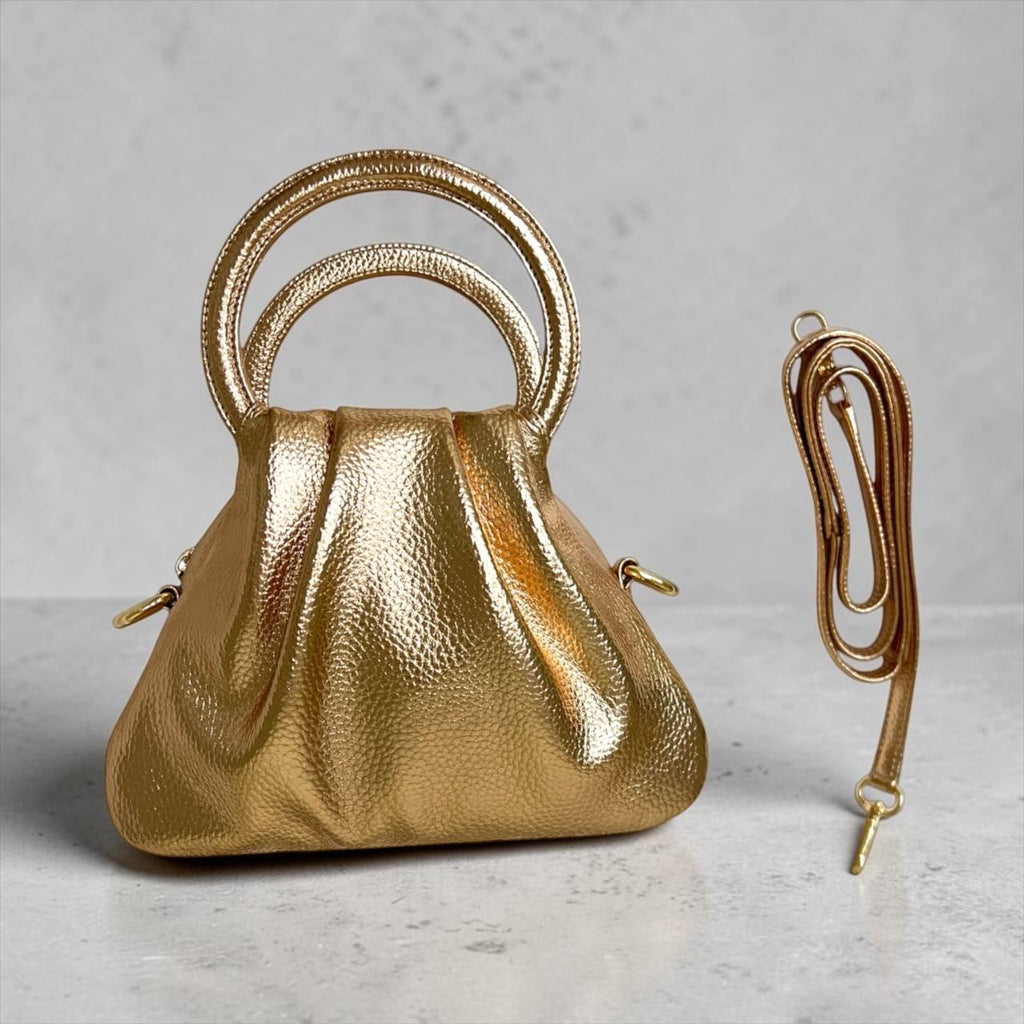 Glow bag in Champagne gold